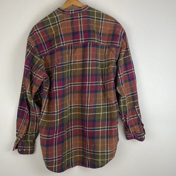 Vintage Structure Plaid Button-Up Shirt Men SZ M Cotton - Picture 7 of 9